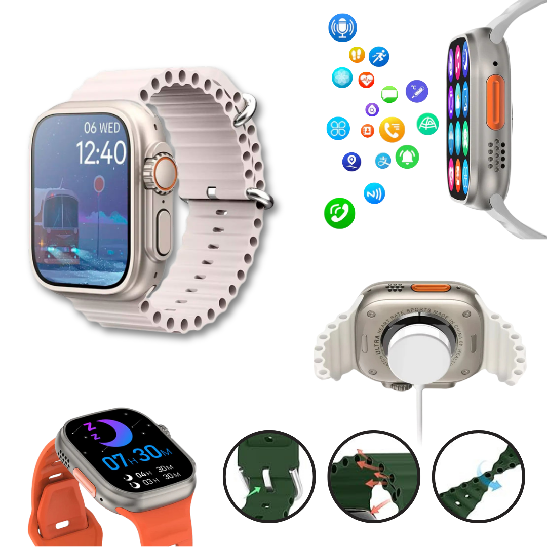 Smartwatch Ultra Pro cu 2 curele GRATUITE