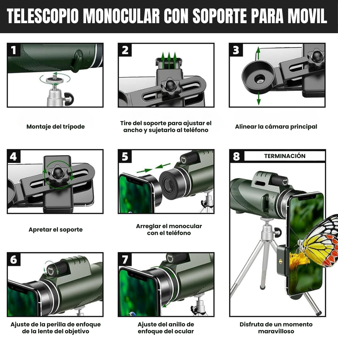 Telescop portabil cu viziune nocturnă – Stars™