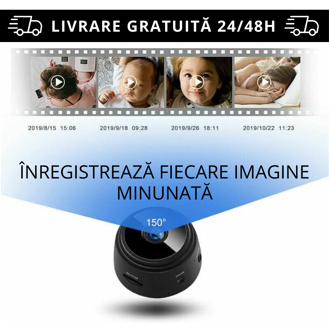 Mini cameră spion 1080p HD