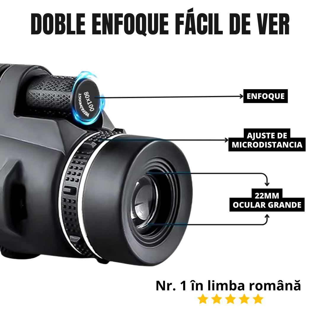 Telescop portabil cu viziune nocturnă – Stars™