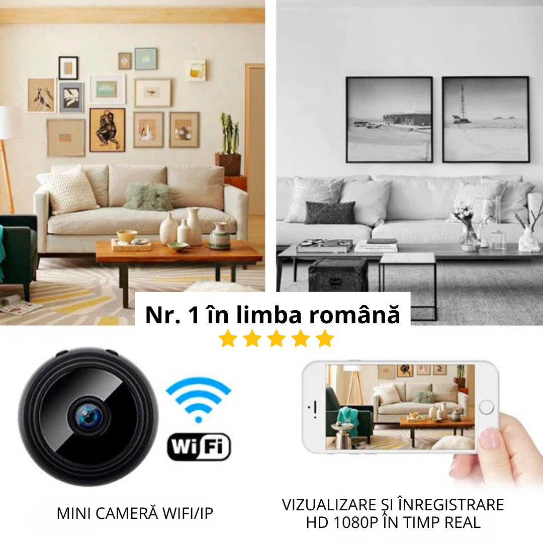 Mini cameră spion 1080p HD