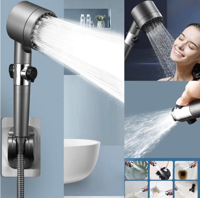 Cap de duș cu presiune înaltă + 1 filtru gratuit - Jet™