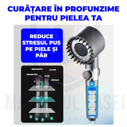 Cap de duș cu presiune înaltă + 1 filtru gratuit - Jet™
