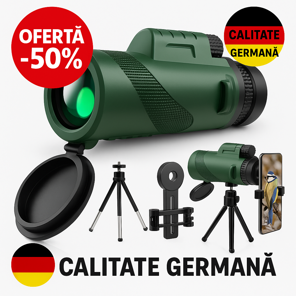 Telescop portabil cu viziune nocturnă + Trípiedă și Suport Mobil – Stars™
