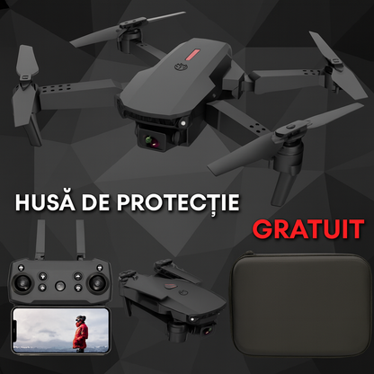 Drona 4K Profesională cu Dublă Cameră – FlySky + Husă GRATUITĂ